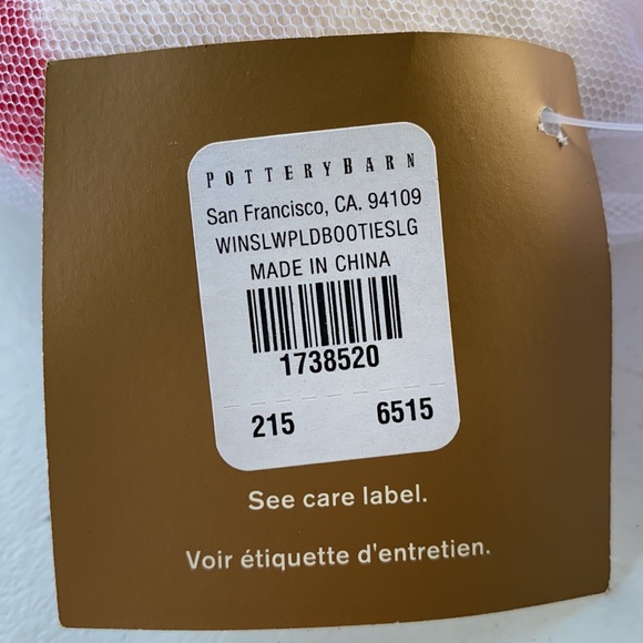 Pottery Barn Winslow Plaid Cozy Booties sz. Large - Picture 4 of 11